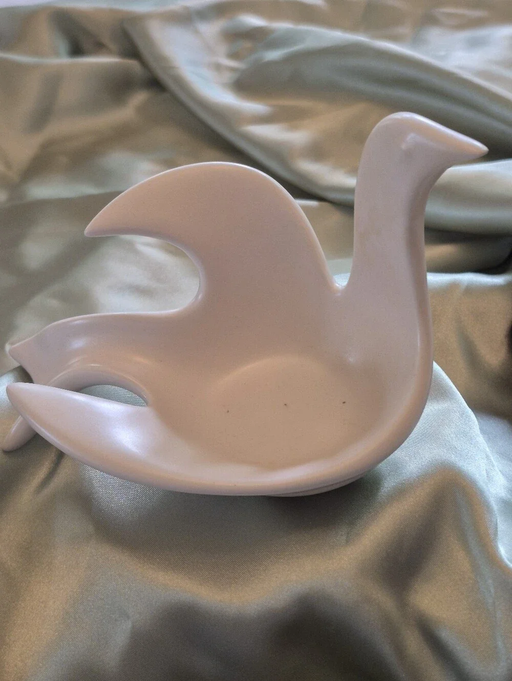 White Ceramic Dove Bird-Shaped Dish Jonathan Adler Collectible Dish